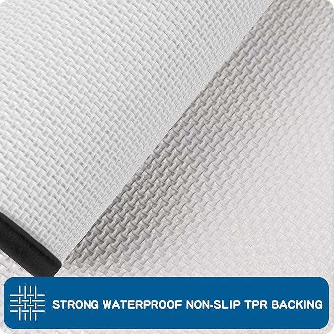 PURRUGS Machine Washable Kitchen Runner Rug 2ft8in x 8ft, Non-Slip/Skid Hallway Runner Rug, Super Absorbent Soft Area Rug for Hallway, Kitchen & Laundry, Rolled Packaging, Charcoal