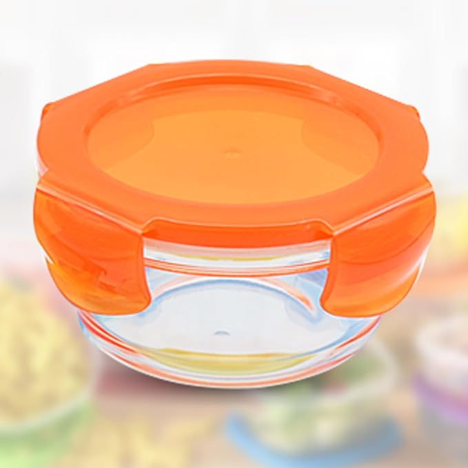 ARSUK 7oz Glass Food Storage Containers with Airtight BPA-Free Lids 6 Pack, 1 Cup Small Glass Freezer Containers for Sauce, Sides, Meal Prep - Reusable & Dishwasher Microwave Fridge Freezer Safe