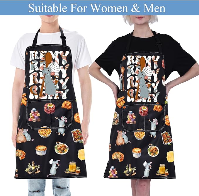 CMNIM Remy Rat Apron - Women's Rat Inspired Chef Apron with Pockets