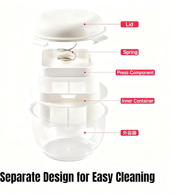Yogurt Strainer with Spring-[2.2QT/0.56GAL] Large Capacity, [1.16QT/0.29GAL] Filter Volume, 304 Stainless Steel Mesh Yogurt Maker, BPA-Free Detachable Greek Yogurt Strainer for Homemade Thick Yogurt