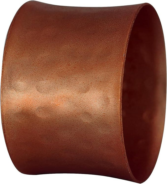 Handmade Round Hammered Antique Napkin Rings Holder for Dinning Table Parties Everyday, Set of 6