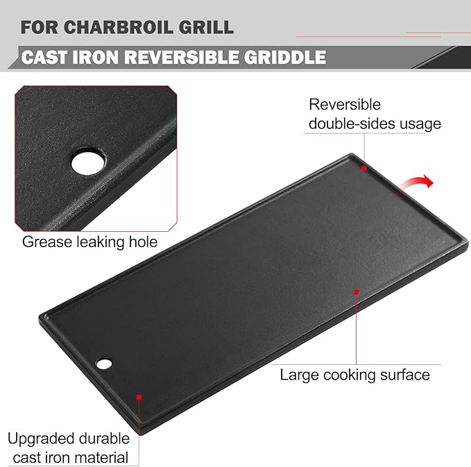 463340516 Griddle Replacement Parts for Charbroil Grill Replacement Parts Gas2coal Griddle 463370519 463336818 Griddle Perfomance 220 330 340 140008 Reversible Griddle Parts Professional 3400 3500