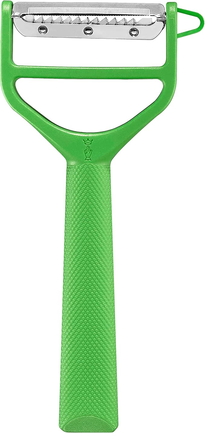 Opinel Les Essentials+ No. 315 Peeler, Corrosion Resistant + Dishwasher Safe, Made in France (Green)