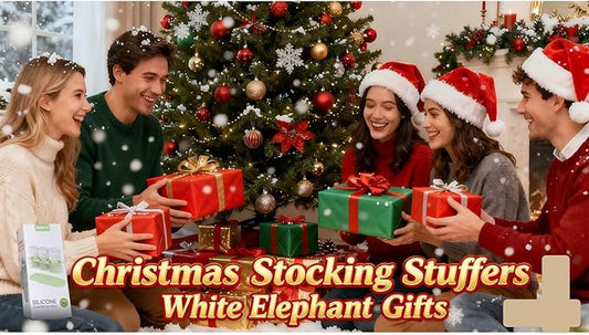 White Elephant Gifts Christmas Stocking Stuffers, Ice Cube Tray for Stanley Tumbler 20-40oz, Silicone Ice Molds for Freezer, Ice Maker for Whiskey, Coffee, BPA-free, Gift for Men(Green)