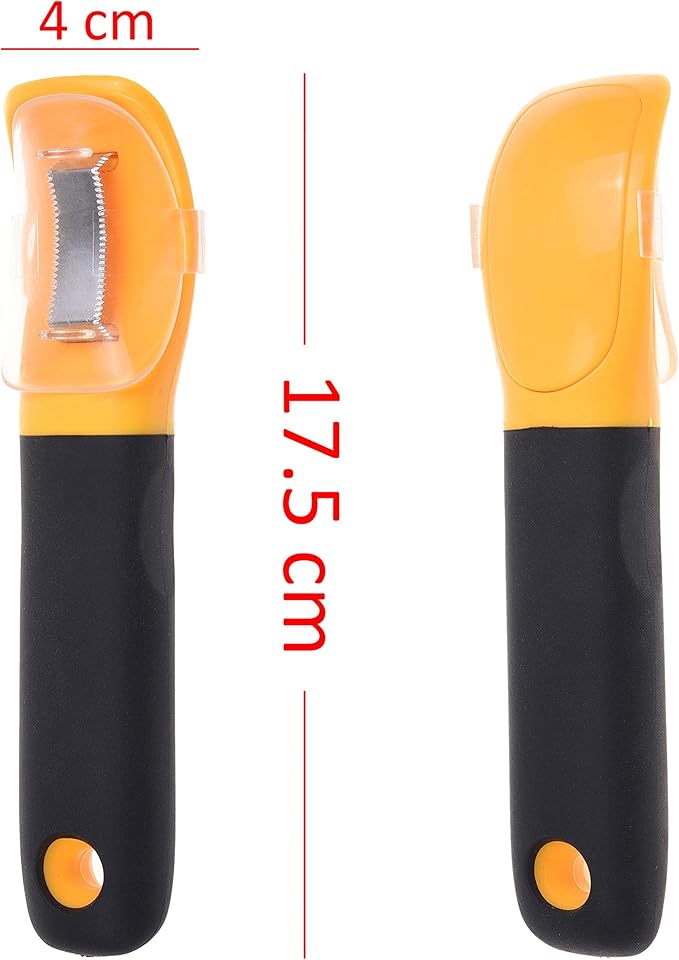 1x Corn Peeler for Corn on the Cob with Cover - Kitchen Gadgets Kitchen Utensils Corn Peeler Tool - Corn Husker Corn Scarper Corn Cob Stripping Tool Corn Knife Potato Peeler Apple Peeler Orange Peeler