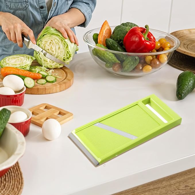 Handheld Mandoline Slicer,Stainless Steel Handheld Potato Slicer,Portable Vegetable Chip Maker for Vegetable Fruits Potato Cheese Cucumber Carrot,Quick Uniform Slice