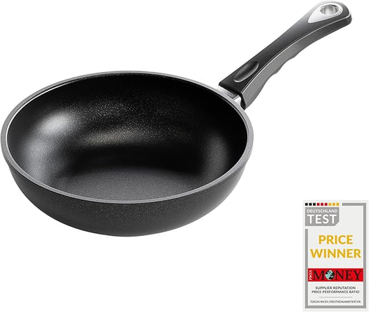 AMT Gastroguss The World´S [.] Saute pan for Induction, Diameter 24 cmh Height 6 cm, die-cast Aluminium, Lotan® Non-Stick Coating for Fat-Free-Frying, AMZN-I-624-US