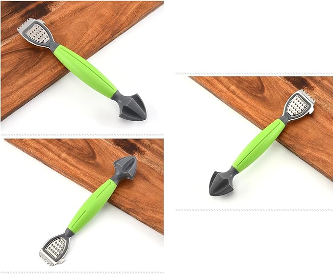 2Pcs Multifunctional Lemon Zester Grater and Juicer with Ergonomic Handle Compacts Kitchen Tool for Cooking Cocktails Portable Lemon Juicer for Outdoor