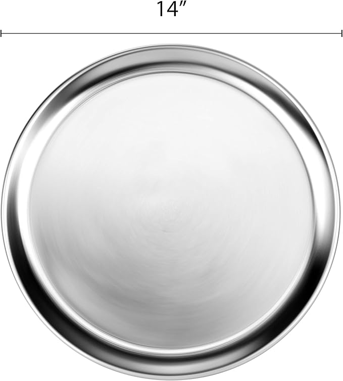 Thunder Group Wide Rim Pizza Tray, 14 Inch