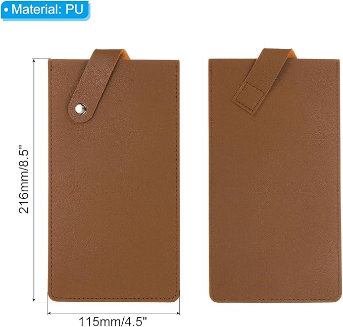 PATIKIL PU Leather Knife Meat Cleaver Sheath, Waterproof Chef Knife Guards Wide Knife Protector Cleaver Cover for Home Kitchen, Light Brown