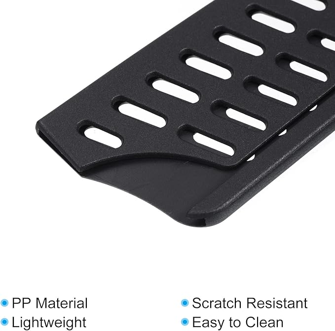 PATIKIL PP Safety Knife Cover Sleeves for 8" Chef Knife, 5 Pack Knives Edge Guard Blade Protector Universal Knife Sheath Portable for Kitchen, Black