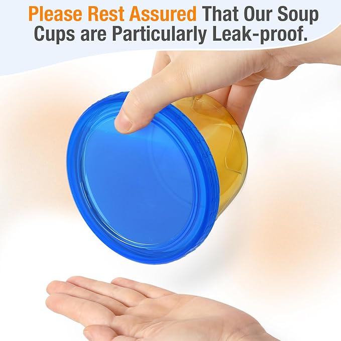 Reusable Freezer Storage Containers [UNIQUE INNOVATIVE DESIGN] 12 Pack-17 Oz Arrow Indicates Easy Opening and Closing of Lid Microwave and Dishwasher Safe,Soup Containers for Oats/Salad