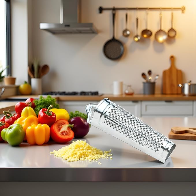 Silver Multifunctional Kitchen Stainless Steel Ginger Garlic Nutmeg Grater Nut Walnut Lemon Hand Planer Tool Lemon ZesterDurable and Professional Kitchen Tool Garlic Presses