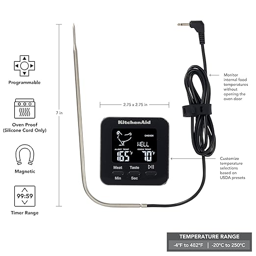 KitchenAid Programmable Wired Probe Thermometer