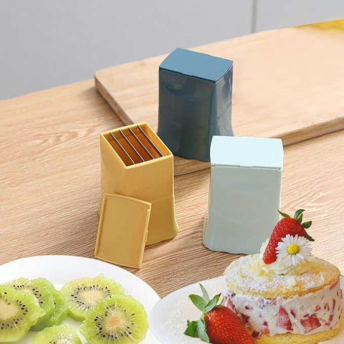 Egg Cup Slicer, Stainless Steel Blade, Yellow, Multipurpose Fruit & Vegetable Slicer for Kitchen & Restaurant