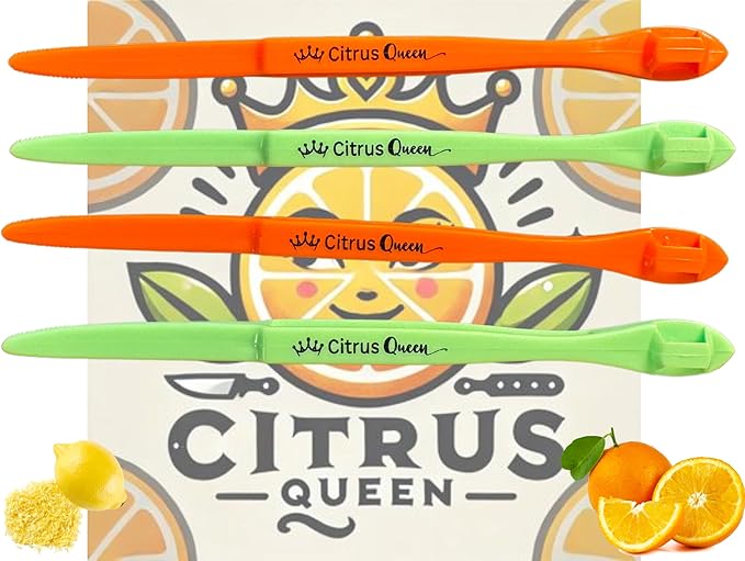 Orange Peeler Tool Set - 9 Pack Citrus Peeler for Easy Fruit Peeling