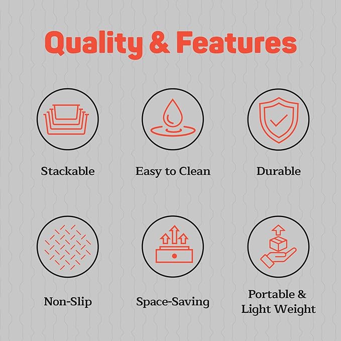 Emporio Kitchen Baking Pan Set - Nonstick Coating, Carbon Steel Bakeware Sets with Gray Silicone Handles, PFOA, PFOS, PTFE Free, Recipe Booklet Included, Oven Safe Tray (Up To 450° F), Set of 3 - Gray