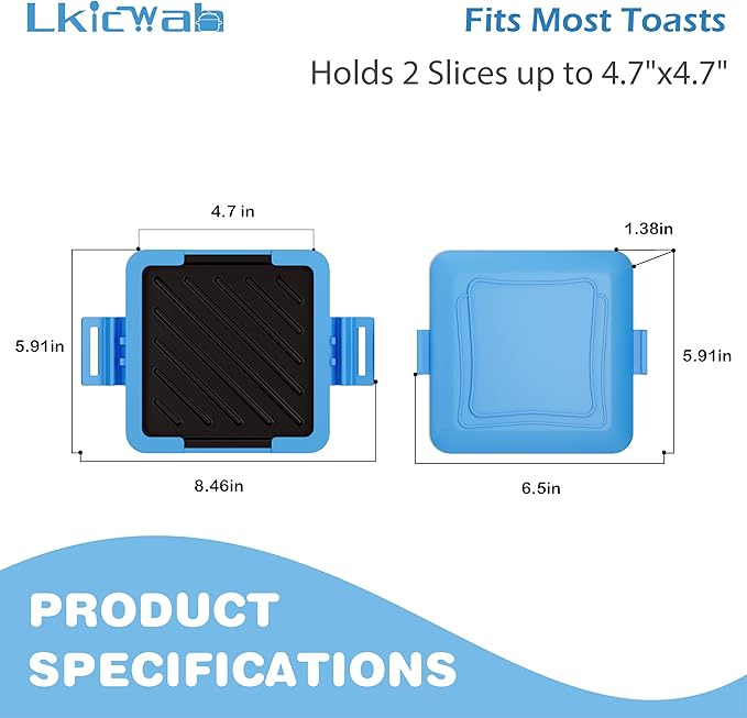 Microwave Grilled Cheese & Breakfast Maker - Fast Cook Waffle, Panini & Sandwich Press (<5 Min), Microwave Cookware, Dishwasher Safe,Easy Clean