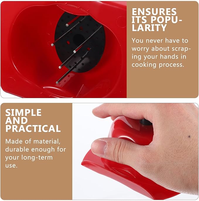 ABOOFAN Mandoline Hand Guard Food Safety Holder for Vegetable Slicer Finger Protector Plastic Kitchen Cutter Shield 4.52X4.25X1.96In