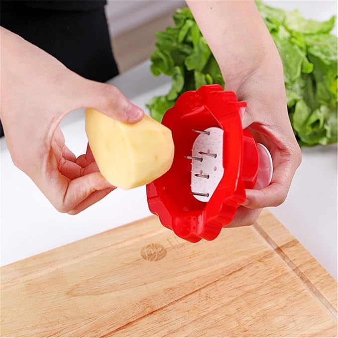 Finger Guard for Cutting Vegetables Food Safety Holder Mandoline Slicing Tool Veggie Shredder Finger Hand Guard for Mandoline Slicer Grater Cutting,Red