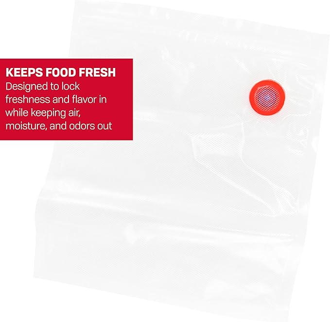 Nesco VS-10HB 8" x 9" Vacuum Sealer Bags 24 count For Use With Nesco Handheld Vacuum Sealer