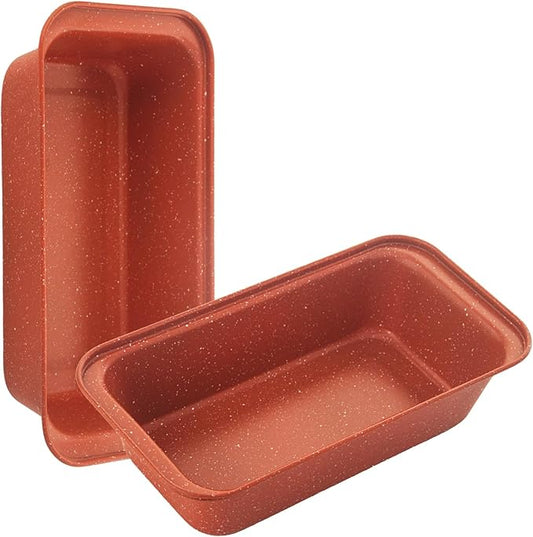 Spmarkt 2-Pack Loaf Pan, Nonstick Bread Pans, 10In Banana Bread Pan, Bread Pans for Homemade Bread, Loaf Pan for Family Parties, Beginner Bakers