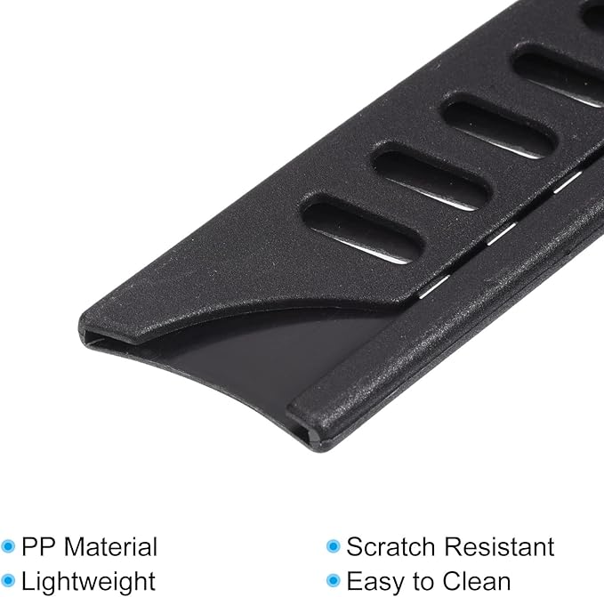 PATIKIL PP Safety Knife Cover Sleeves for 5" Utility Knife, 5 Pack Knives Edge Guard Blade Protector Universal Knife Sheath Portable for Kitchen, Black