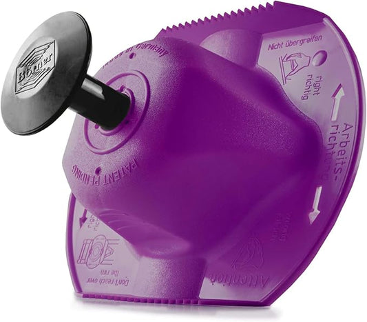 Borner by Reston Lloyd Food Safety Holder for Mandoline Slicers, Cutters & Food Graters, Protective Hand, Finger Guard for Safe Slicing & Grating, Purple
