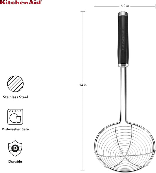 KitchenAid KE010OHOBA Classic Stainless Steel Asian Strainer