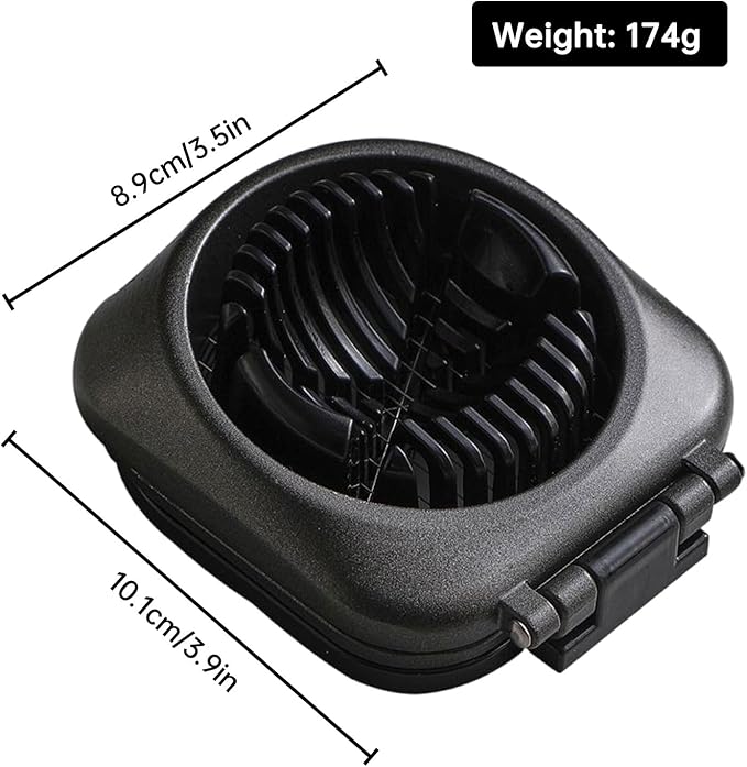 Egg Slicer, 2 in 1 Egg Slicer for Hard Boiled Eggs, Stainless Steel Wire Egg Slicers, Kitchen Multipurpose Egg Cutter with Storage Box, for Cutting Eggs, Strawberries and Cherry Tomatoes (Gray)