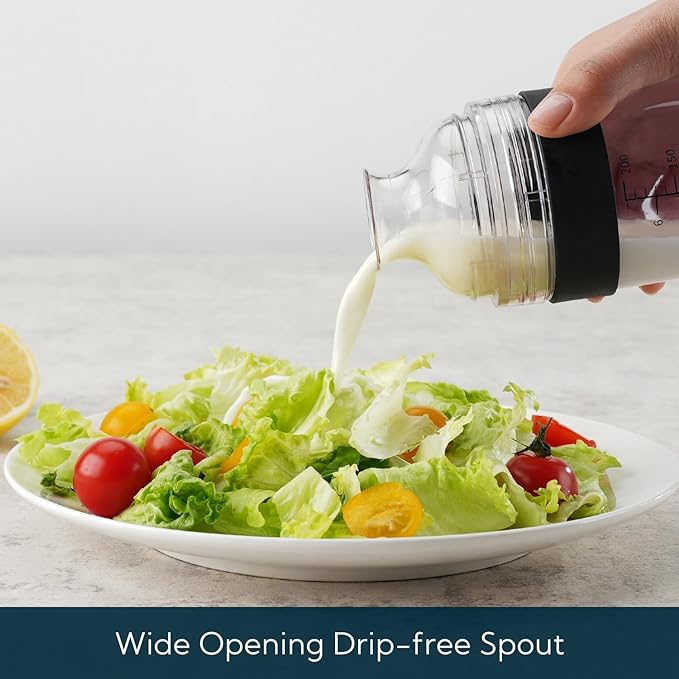 KITCHENDAO Citrus Lemon Peeler Zester Tool and 2 in 1 Salad Dressing Shaker Container with Juicer