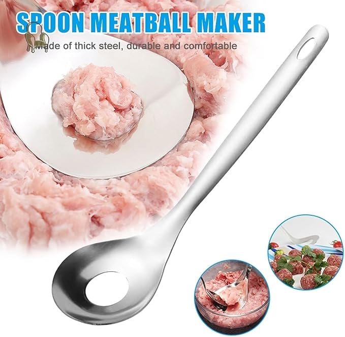 2Pcs Cactus Peeler Spoon, Stainless Steel Rice Meat Dumplings Spoon Squeezing Meatball Artifact Kitchen Tools, Peelers, Graters, Peelers and Slicers for Kitchen Utensils and Gadgets