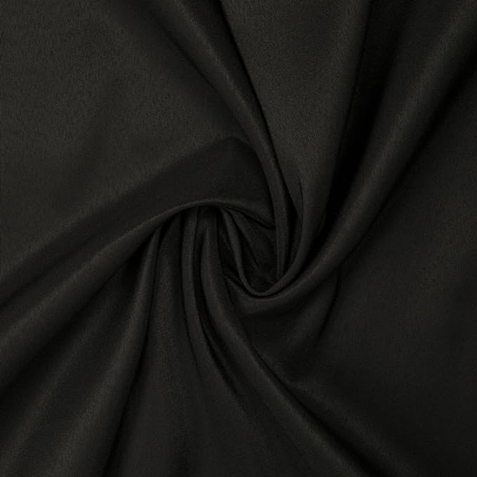 Gee Di Moda Round Tablecloth - 120 Inch Black Round Table Cloth for 60 to 96 Inch Round Tables - Heavy Duty Washable Fabric - for Buffet Table, Holiday Party, Dinner, Wedding & Baby Shower
