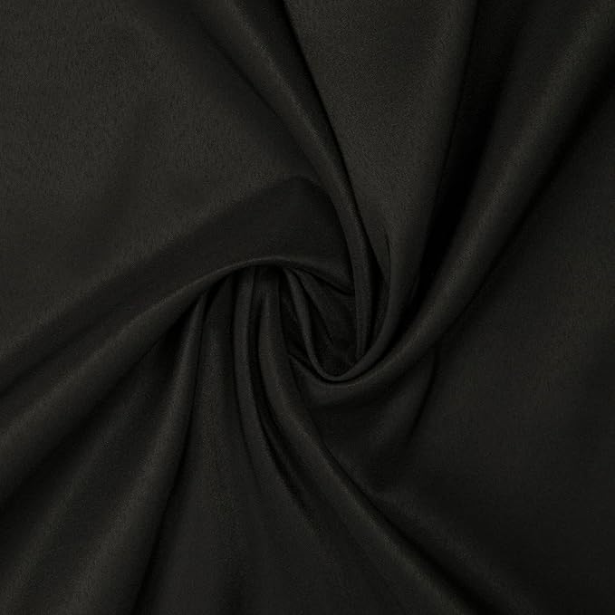 Gee Di Moda Round Tablecloth - 108 Inch Black Round Table Cloth for 48 to 72 Inch Round Tables - Heavy Duty Washable Fabric - for Buffet Table, Holiday Party, Dinner, Wedding & Baby Shower
