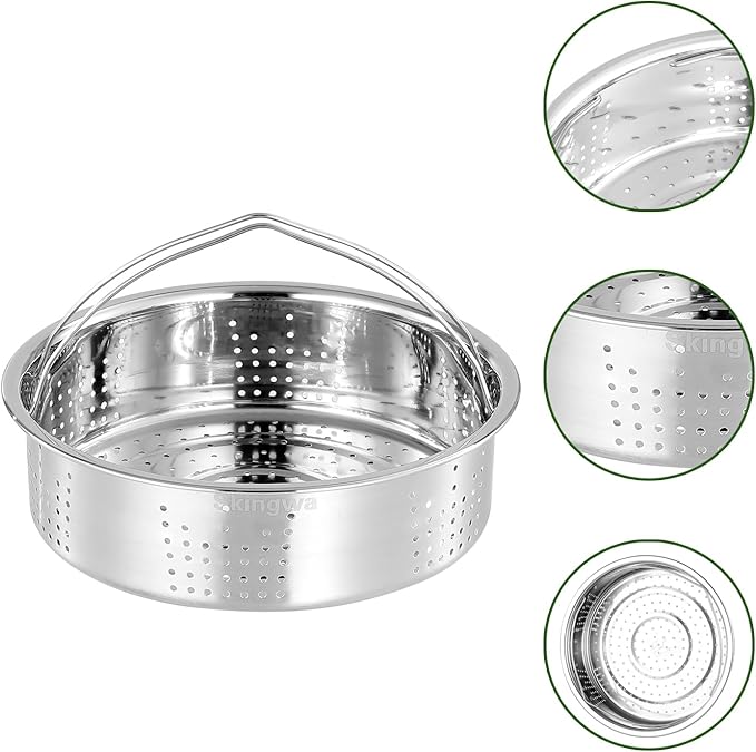 Steamer Basket,Steamer Basket Insert for 6,8 Pots (Small hole)