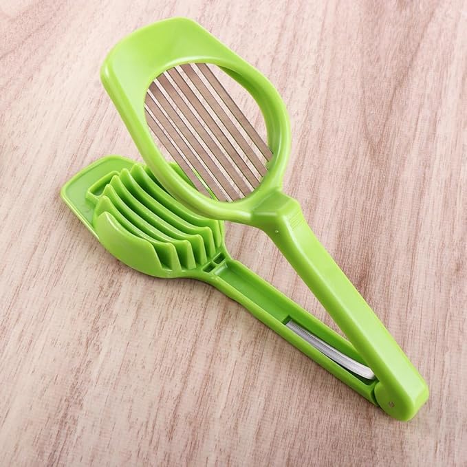 Leadigol Stainless Steel Egg Slicer Boiled Egg Cutter Handheld Mushroom Kiwi Divider Tomato Cutter Egg Split Device Home Kitchen Bar Tool Multi-purpose Slicing Mould