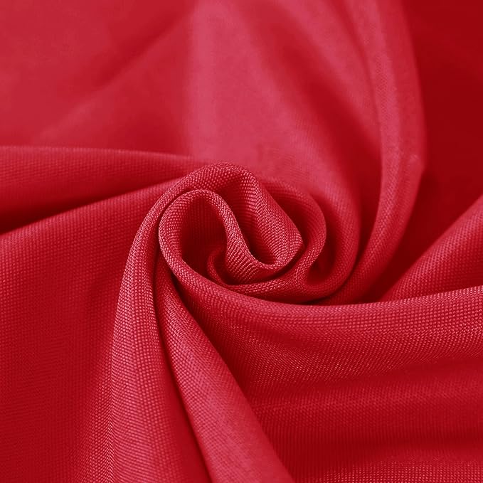 Fokitut 2 Pack Waterproof Rectangle Tablecloth, 60x84 Inch, Stain Resistant and Wrinkle Polyester Table Cloth, Fabric Table Cover for Kitchen Dining, Wedding, Party, Holiday Dinner-Red