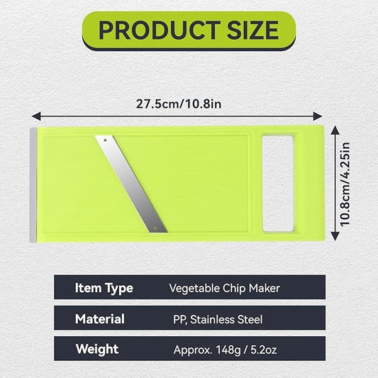 Manual Kitchen Slicer - Handheld Food Slicer for Vegetables, French Fries, Potatoes and Chips