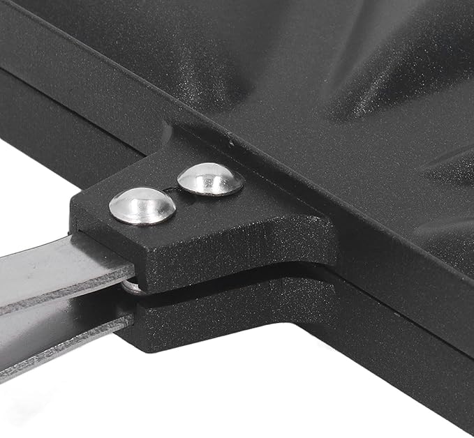 Hot Sandwiches Maker, Grilled Sandwiches and Panini Maker Pan Stovetop Toasted with Handle Non-Stick Double Sided Frying Pan for Home Kitchen(Black)