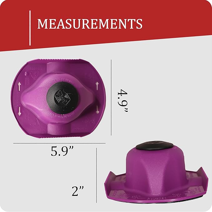 Borner by Reston Lloyd Food Safety Holder for Mandoline Slicers, Cutters & Food Graters, Protective Hand, Finger Guard for Safe Slicing & Grating, Purple