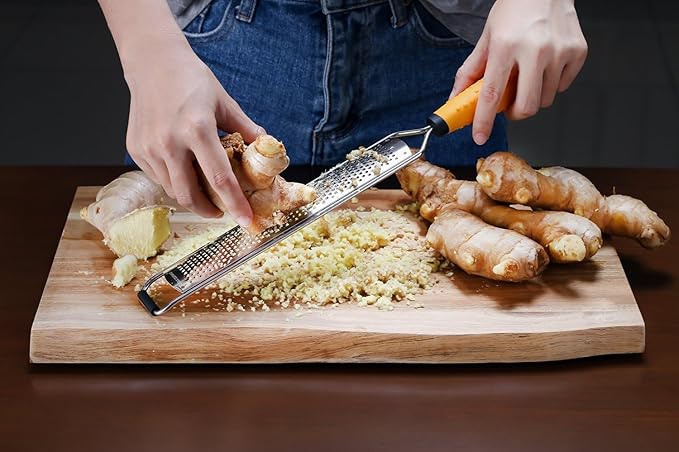 Deiss PRO Lemon Zester & Heavy Duty Cheese Grater, Vegetable Grater and Swivel Vegetable Peeler - Sharp Stainless Steel Peeler With Easy Non-Slip Hand Grip