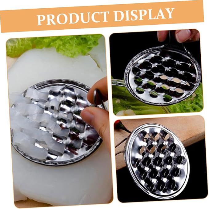 BESPORTBLE 12pcs Robust Stainless Steel Food Scraping Tool Jelly Scraper Cheese Grater Pi Maker for Kitchen Home Use