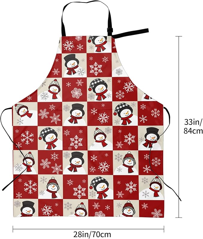 Apron with Pockets Aprons for Women Men Kitchen Chef Apron for Cooking Gardening Server Waitress Painting