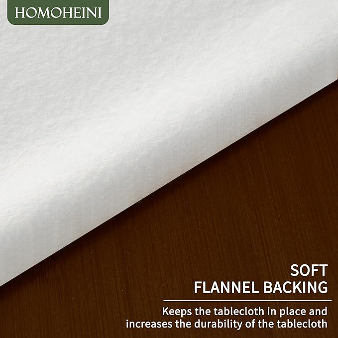 Rectangle Table Cloth,100% Waterproof Tablecloth Oil Proof Spill Proof Vinyl Table Cloth, Wipe Clean Plastic Table Cover for Dining, Camping, Indoor and Outdoor 54" x 84",Leaves