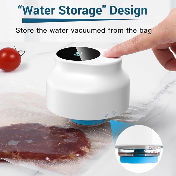 Electric Mason Jar Vacuum Sealer Kit for Wide Mouth and Regular Mouth Mason Jars Vacuum Sealing Machine for Food Storage Compatible with Vacuum Zipper Bags and Vacuum Seal Containers