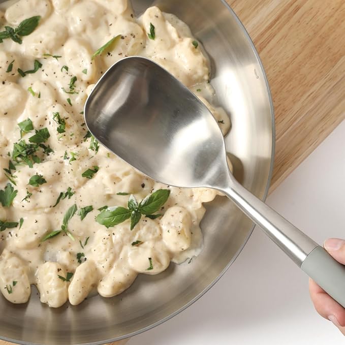 Calphalon Edge Stainless Steel Kitchen Spoon - Taupe