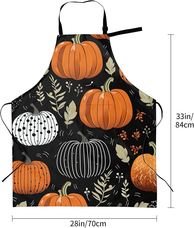 Apron with Pockets Aprons for Women Men Kitchen Chef Apron for Cooking Gardening Server Waitress Painting