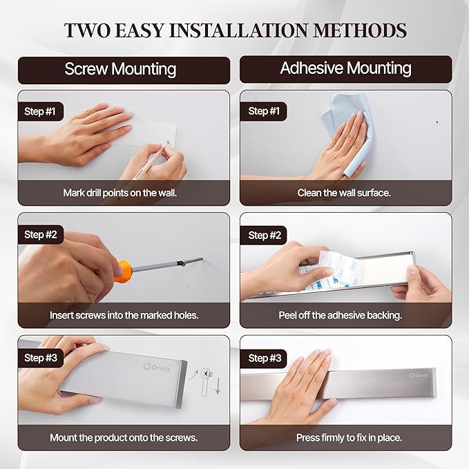 Magnetic Knife Holder for Wall, Knife Magnetic Strip with Extra Strong Magnet, 16 Inch Multi-Purpose Metal Knife Rack, Kitchen Utensil Holder, Organizers Home Kitchen & Garage Accessories