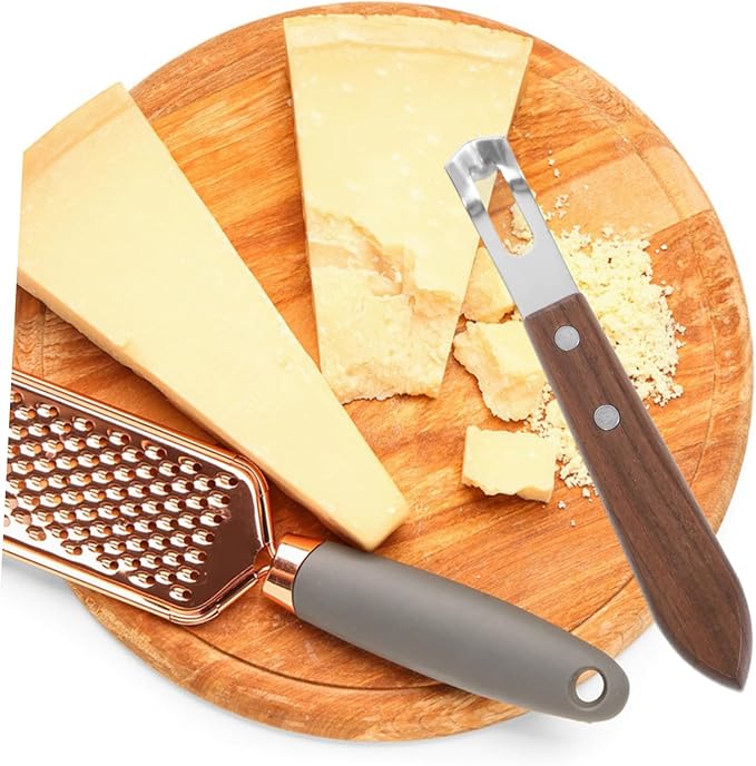 Healifty 2Pcs Stainless Steel Cheese Grater Vegetable Slicer Handheld Zester for Lemon Butter Kitchen Tool for Home Restaurant Use