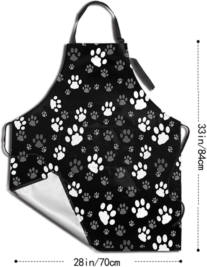 Apron with Pockets Aprons for Women Men Kitchen Chef Apron for Cooking Gardening Server Waitress Painting